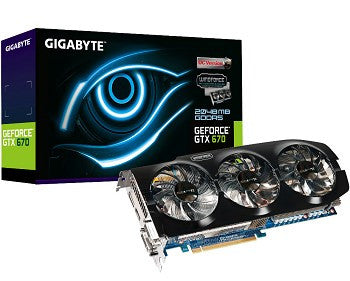 Gigabyte GeForce GTX 670 Windforce 3X 2048MB GDDR5 PCI-Express Graphics Card