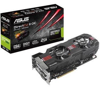 Asus GeForce GTX 680 DirectCU II 2048MB GDDR5 PCI-Express Graphics Card